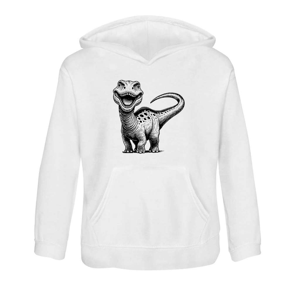 'Happy Baby Dinosaur' Children's Hoodie / Hooded Sweater (KO051649)
