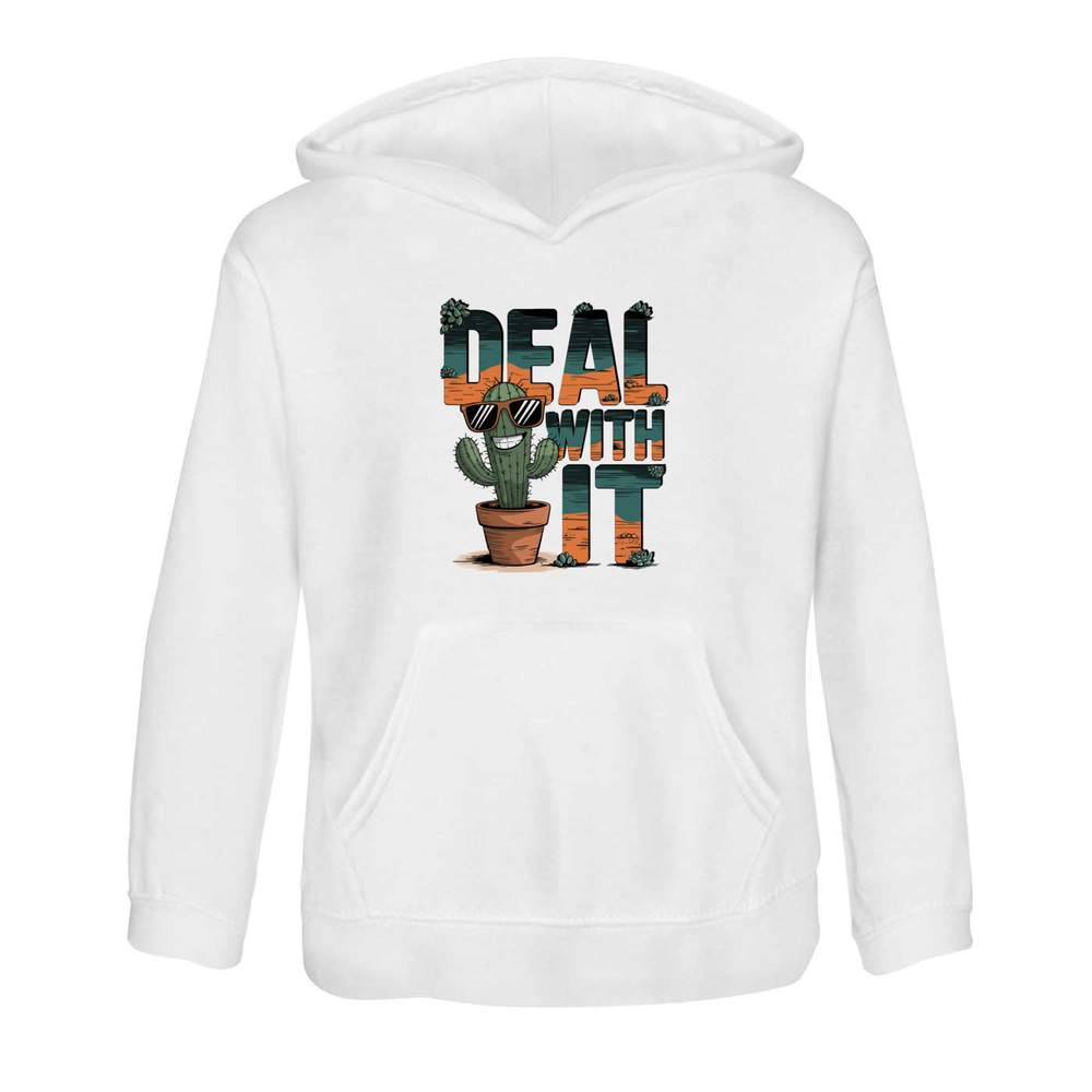 'Deal With It' Children's Hoodie / Hooded Sweater (KO052535)