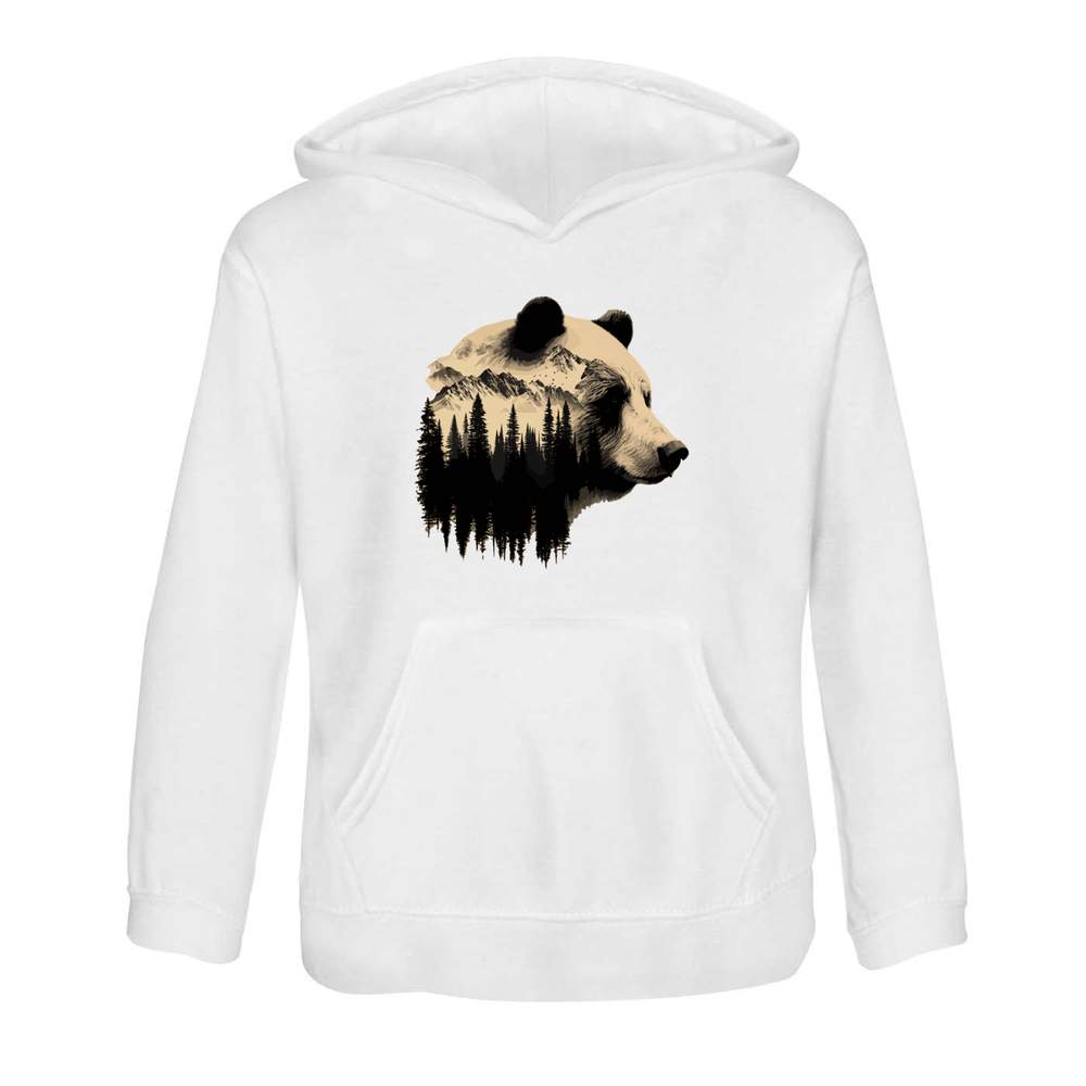 'Bear Portrait' Children's Hoodie / Hooded Sweater (KO052600)