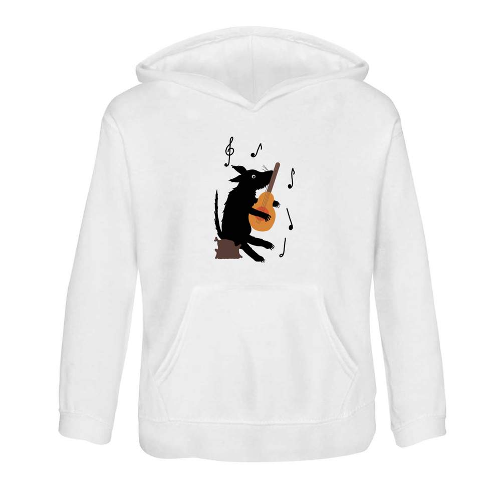 'Dog With A Guitar ' Children's Hoodie / Hooded Sweater (KO053062)