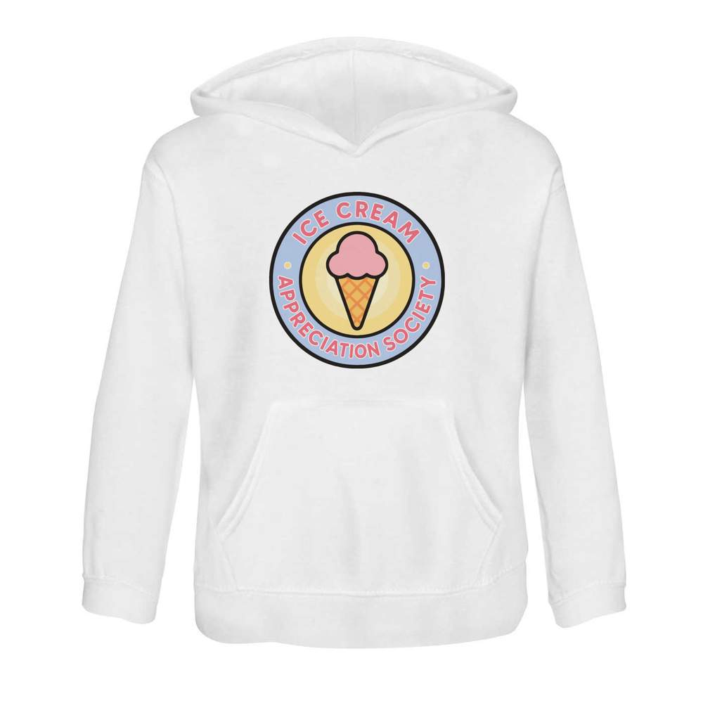 'Ice Cream Appreciation Society ' Children's Hoodie / Hooded Sweater (KO055192)