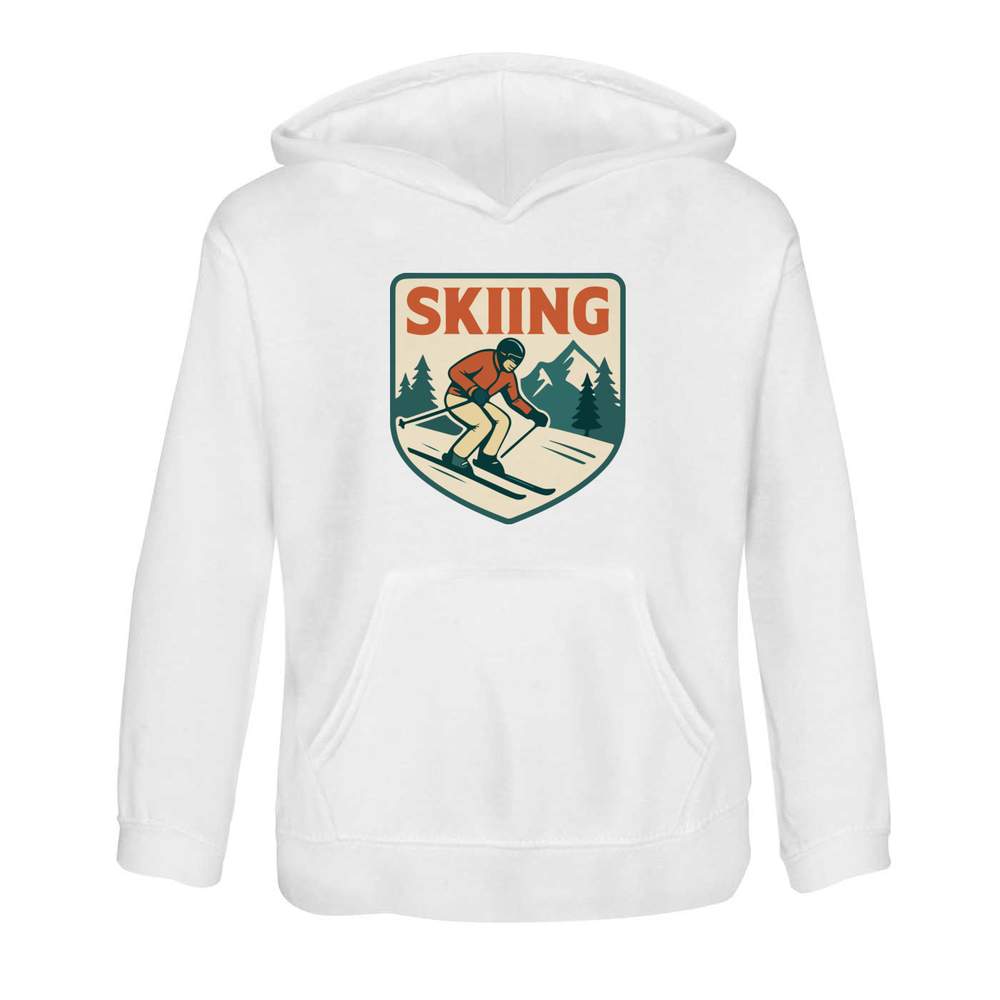 'Skiing Emblem Mountains' Children's Hoodie / Hooded Sweater (KO055349) - Picture 4 of 15