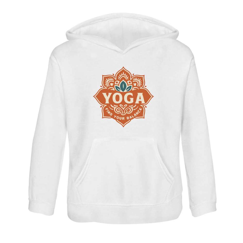 'Yoga Find Your Balance' Children's Hoodie / Hooded Sweater (KO055371)
