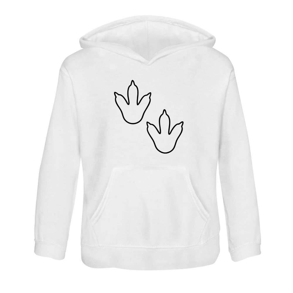 'Dinosaur Foot Prints' Children's Hoodie / Hooded Sweater (KO055585)