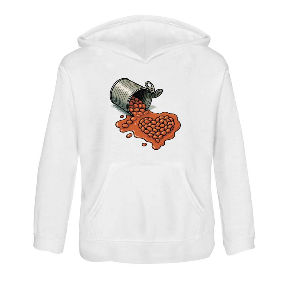 'Love Baked Beans' Children's Hoodie / Hooded Sweater (KO056212)