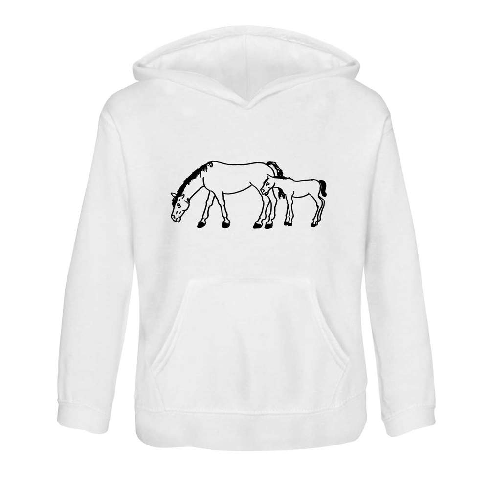 'Mare and Foal Horses' Children's Hoodie / Hooded Sweater (KO056314)