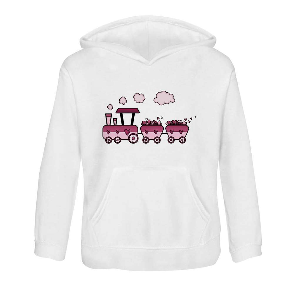 'Love Train' Children's Hoodie / Hooded Sweater 7-8 Years (KO00086238)