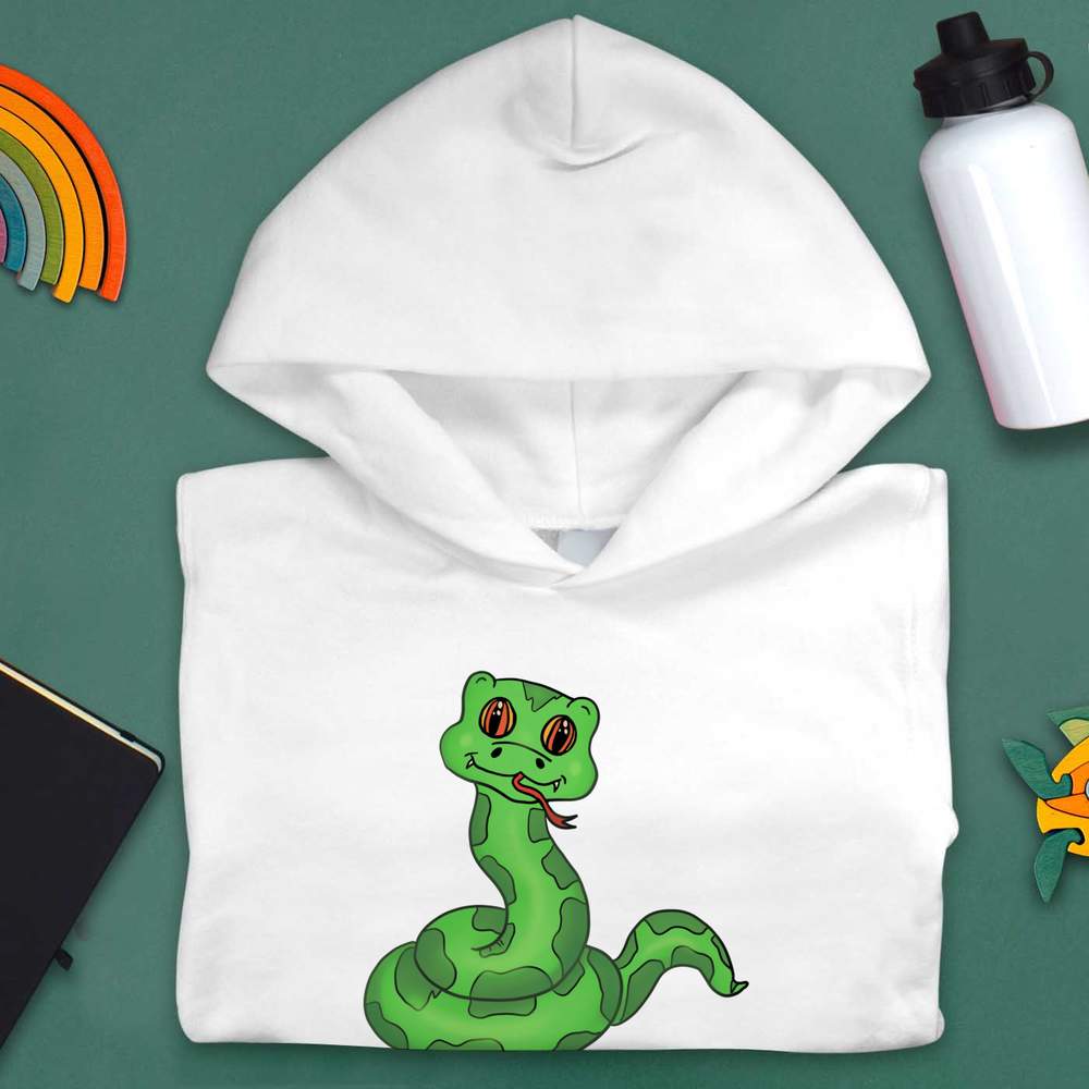 'Cute Snake' Children's Hoodie / Hooded Sweater (KO040476) - Picture 9 of 15
