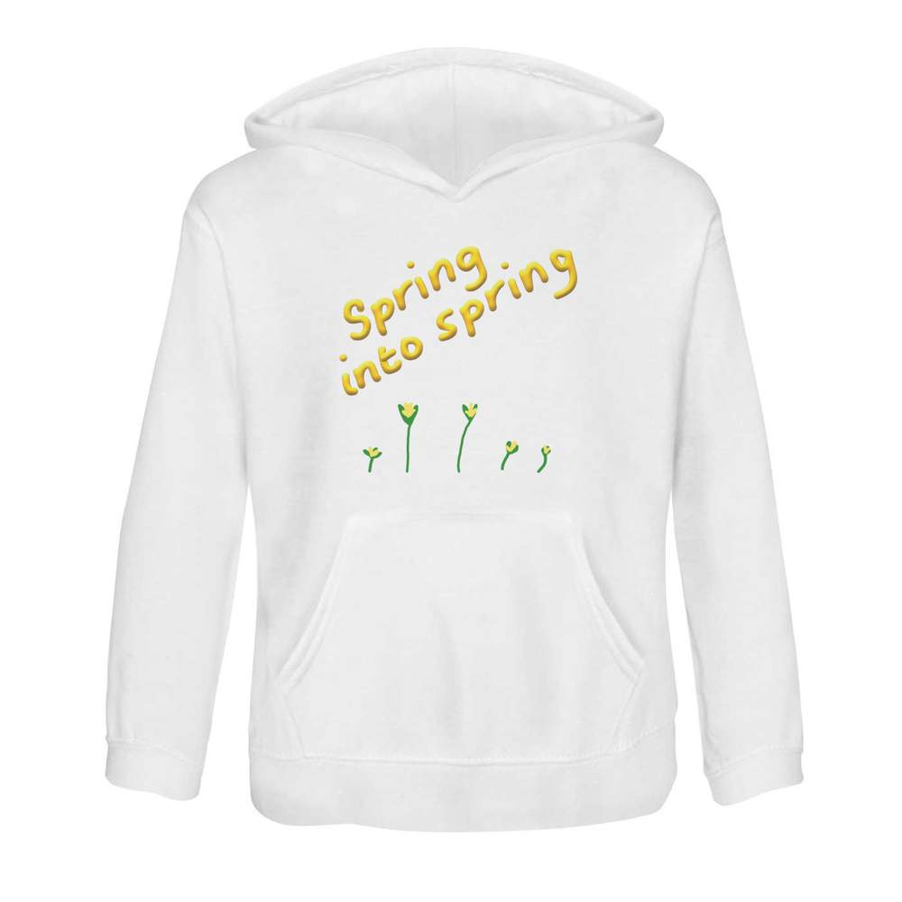 "Spring Into Spring" Kinder Hoodie / Kapuzenpullover (KO052974) - Bild 7 von 15