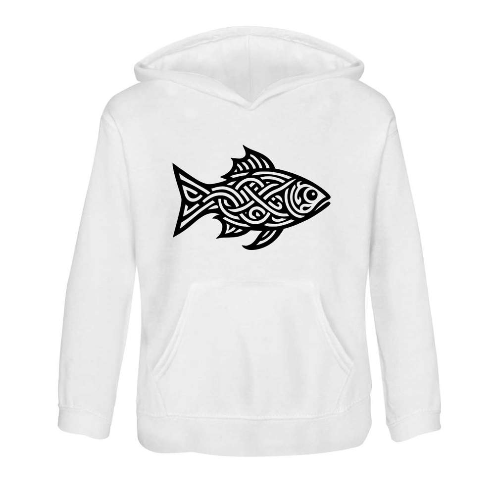 'Celtic Fish' Children's Hoodie / Hooded Sweater (KO053642) - Picture 7 of 15