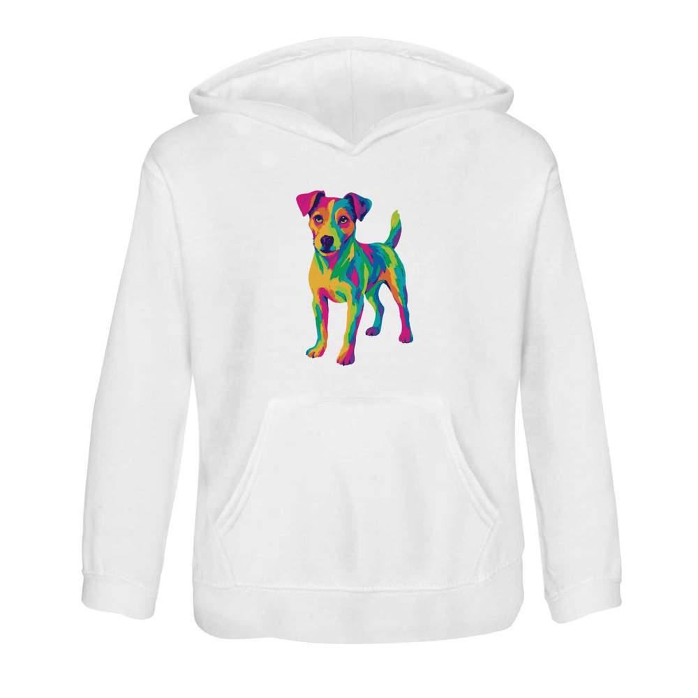 'Pop Art Jack Russell' Children's Hoodie / Hooded Sweater (KO054448) - Picture 7 of 15