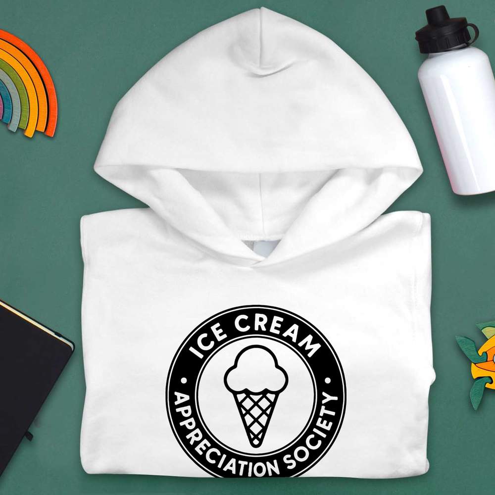 "Ice Cream Appreciation Society" Kinder Hoodie / Kapuzenpullover (KO055191) - Bild 9 von 15