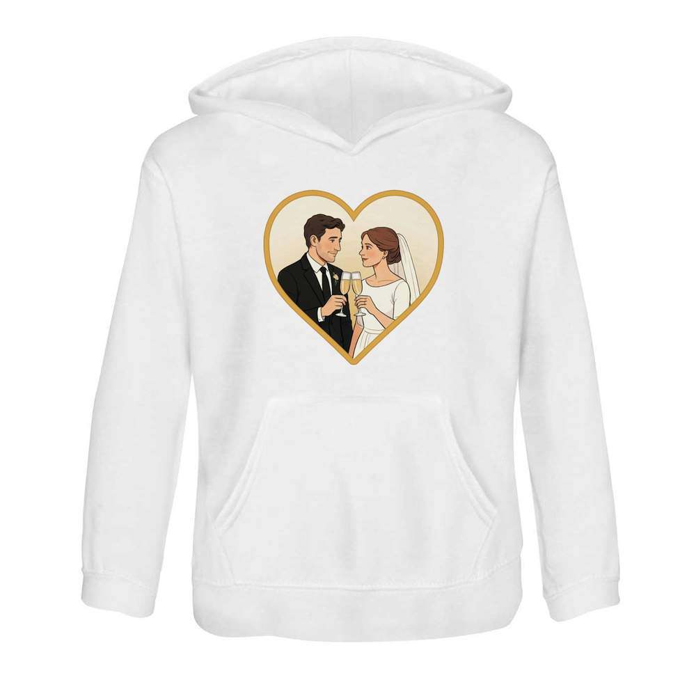 'Loved Up Bride & Groom' Children's Hoodie / Hooded Sweater (KO055830) - Picture 7 of 15