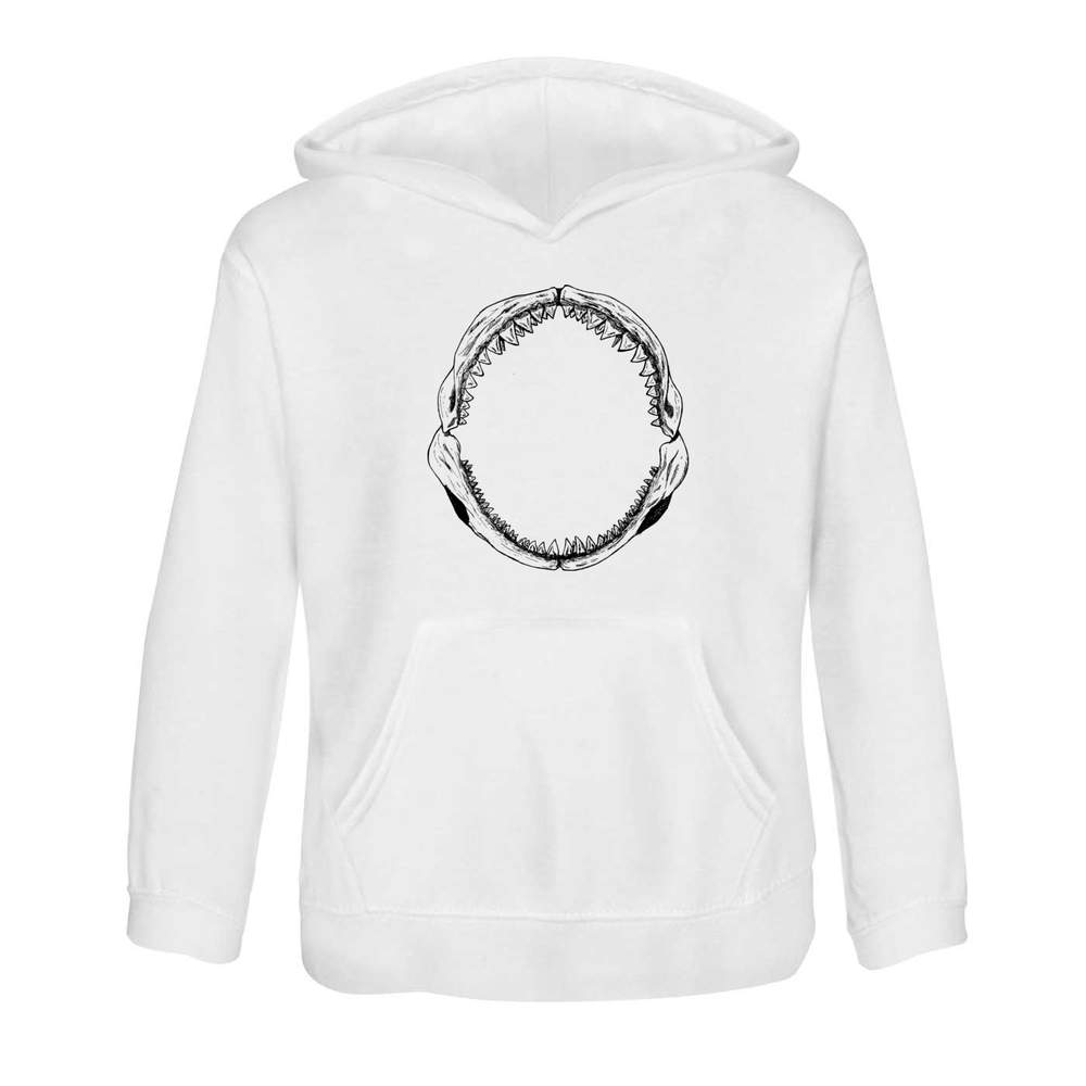 'Shark Jaws' Children's Hoodie / Hooded Sweater 9-11 Years (KO00005459)