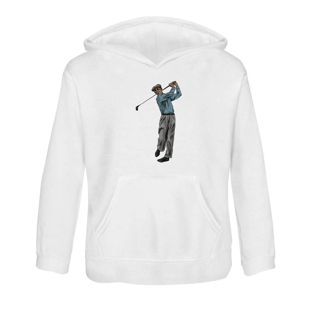 'Golf Swing' Children's Hoodie / Hooded Sweater 9-11 Years (KO00052883)
