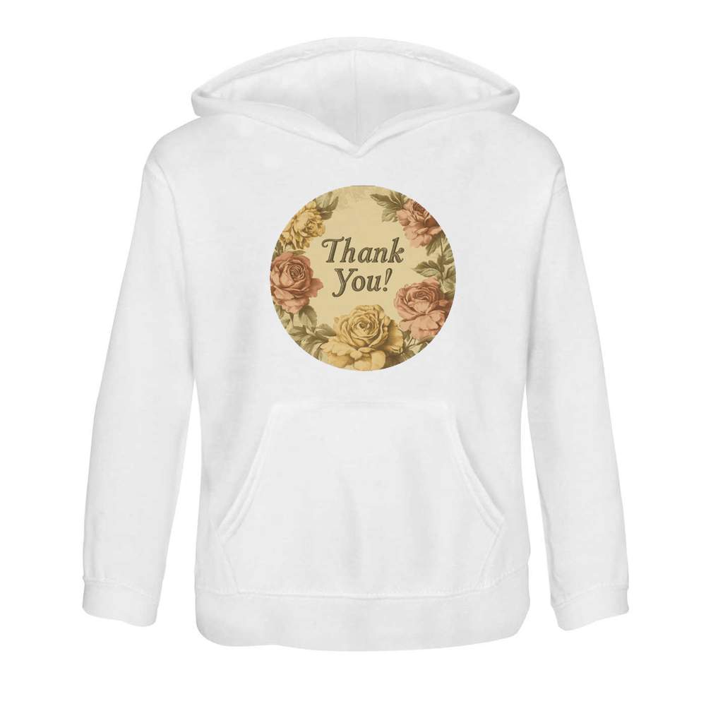 Kinder Hoodie / Kapuzenpullover "Danke mit Rosen" (KO052896) - Bild 10 von 15