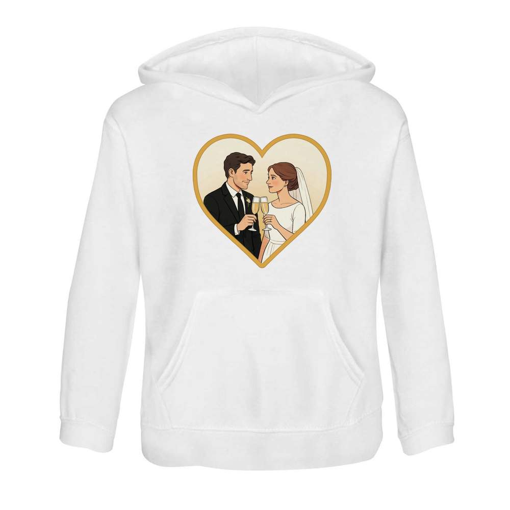 'Loved Up Bride & Groom' Children's Hoodie / Hooded Sweater (KO055830) - Picture 10 of 15