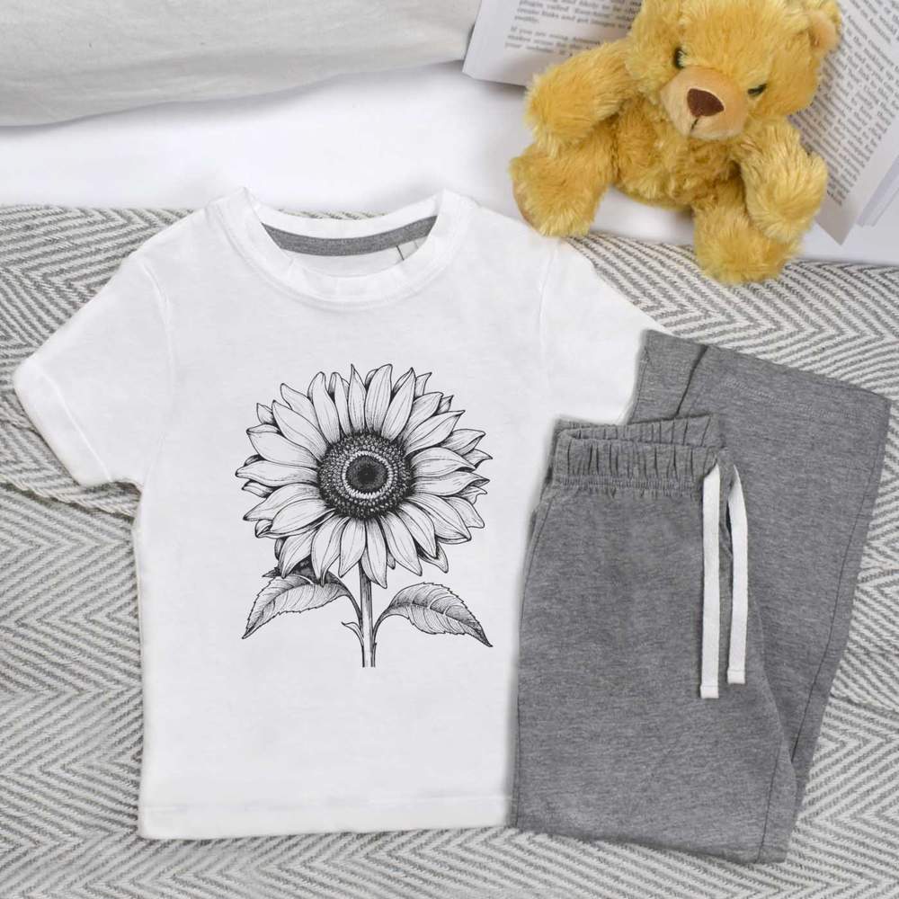 'sunflower' Kids Nightwear / Pyjama Set (KP039868) - Picture 4 of 12