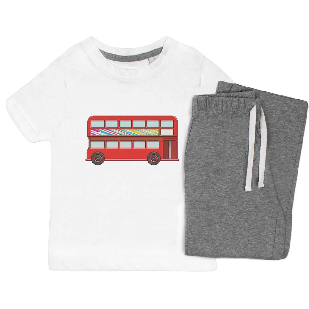 'London Bus' Kids Nightwear / Pyjama Set (KP024800) - Picture 5 of 10