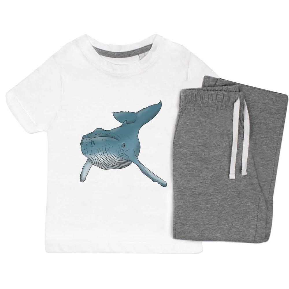 'Humpback Whale' Kids Nightwear / Pyjama Set (KP034849) - Picture 5 of 10