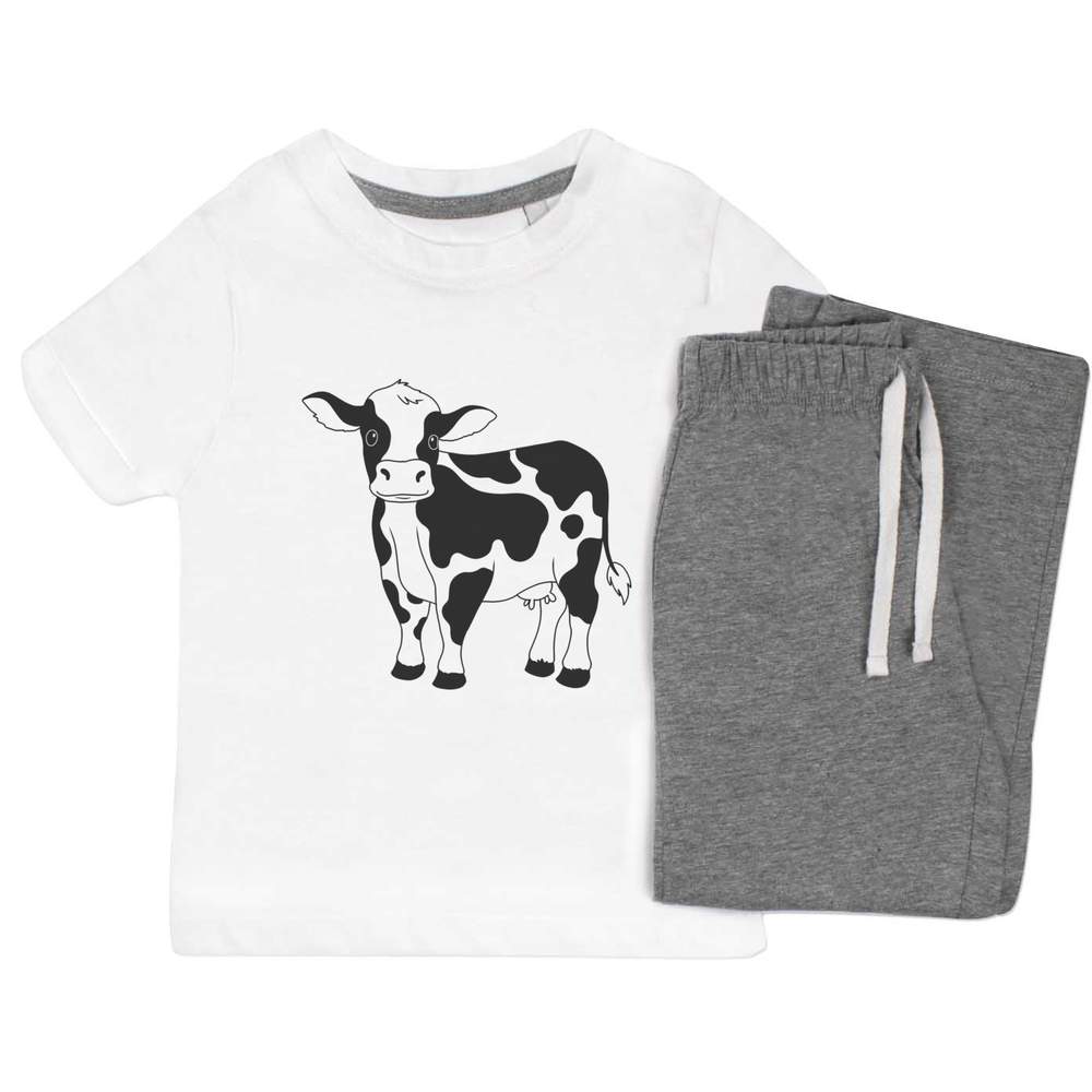 'Cute Dairy Cow' Kids Nightwear / Pyjama Set (KP051447) - Picture 5 of 10