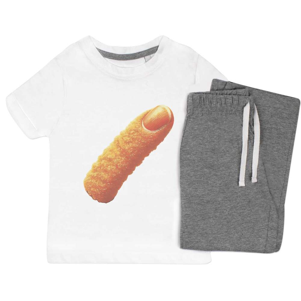 'Funny Fish Finger' Kids Nightwear / Pyjama Set (KP051901) - Picture 5 of 10