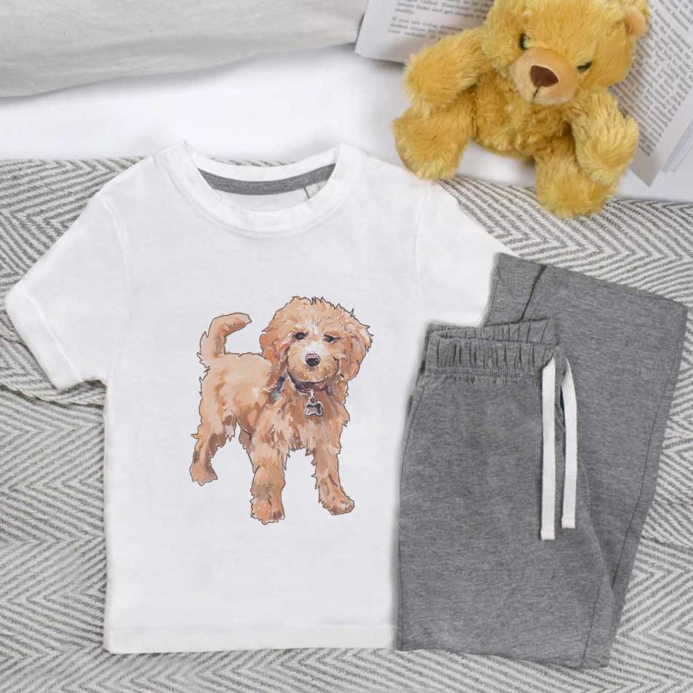 Cavapoo Hund Kinder Nachtgeschirr Pyjama Set KP039172 eBay
