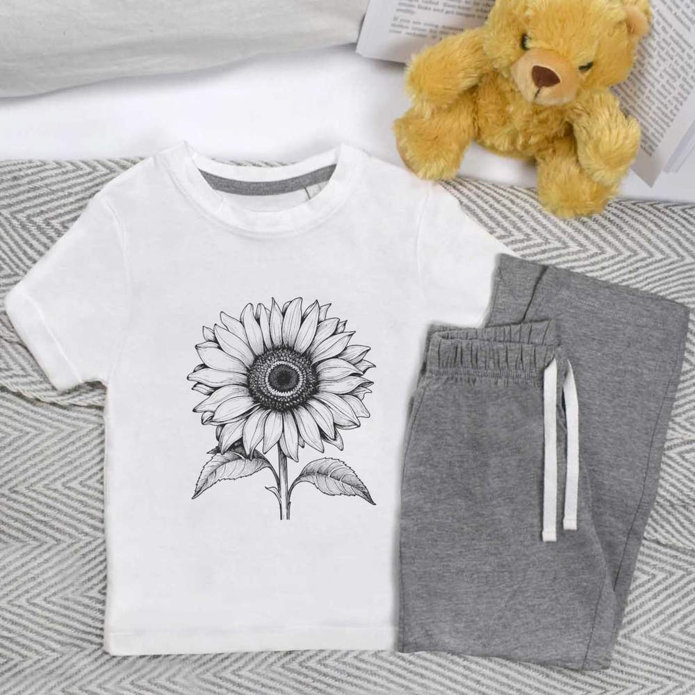 'sunflower' Kids Nightwear / Pyjama Set (KP039868) - Picture 6 of 12