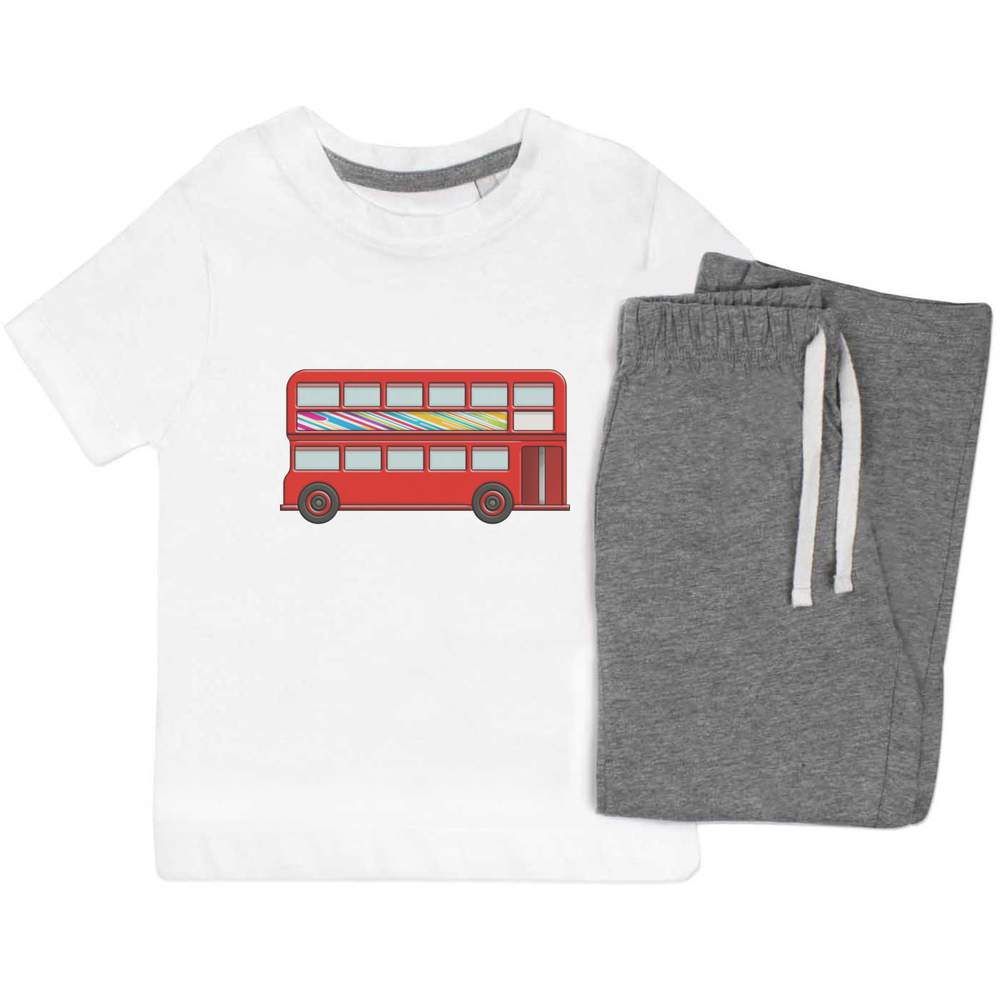 'London Bus' Kids Nightwear / Pyjama Set (KP024800) - Picture 7 of 10