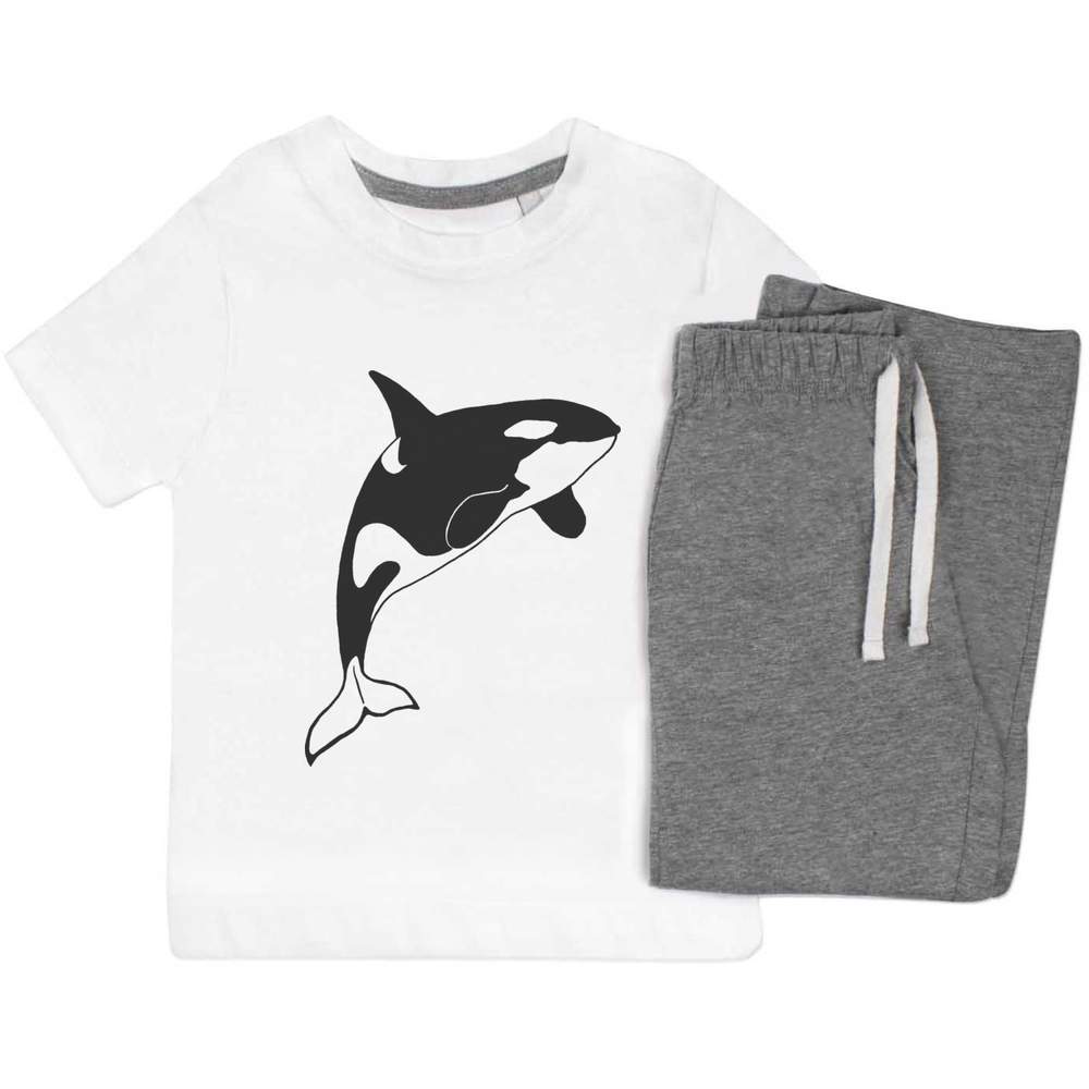 'Killer Whale' Kids Nightwear / Pyjama Set (KP003357) - Picture 7 of 10