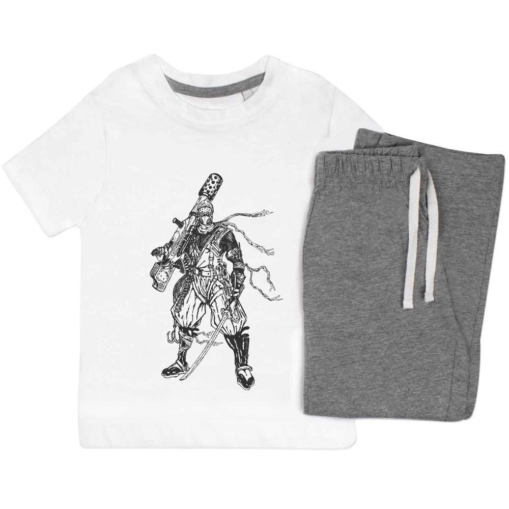 'Future Ninja' Kids Nightwear / Pyjama Set (KP008654) - Picture 7 of 10
