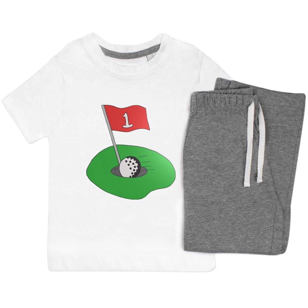 'Golf Ball & Hole' Kids Nightwear / Pyjama Set (KP024625) - Picture 7 of 10
