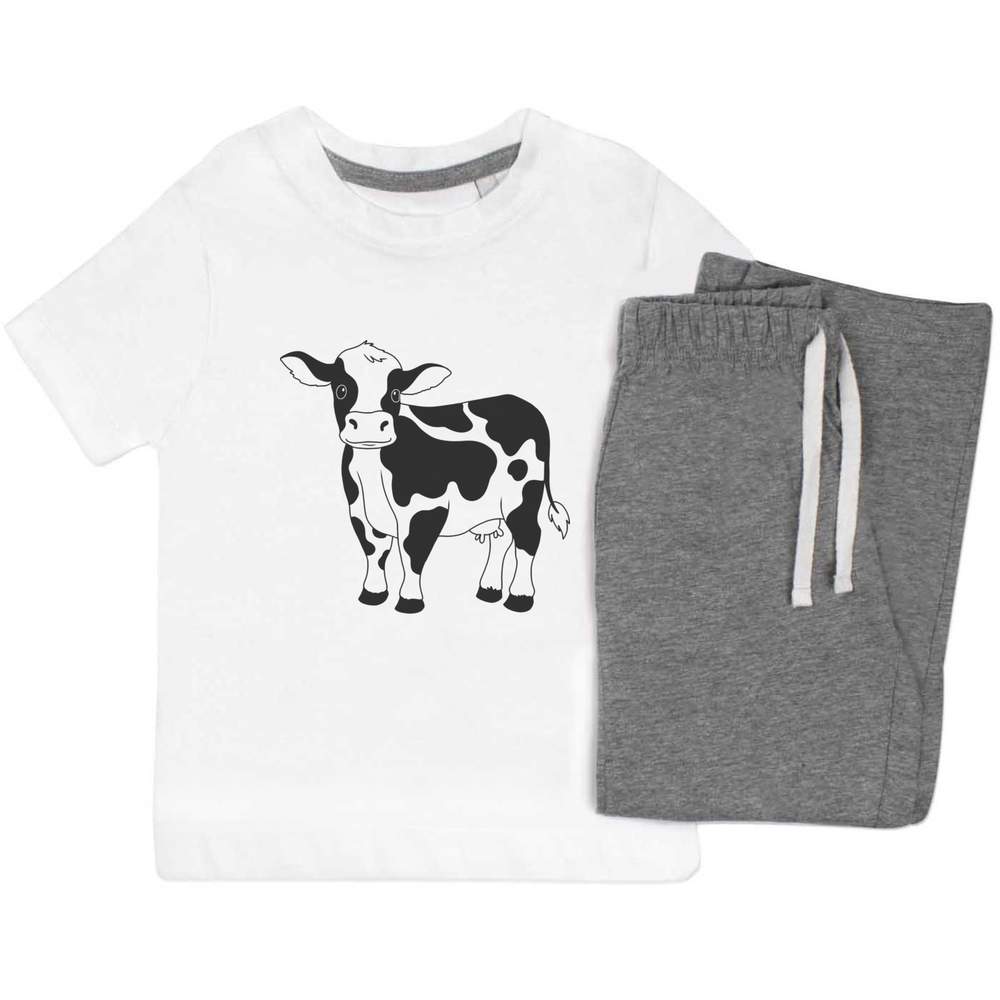 'Cute Dairy Cow' Kids Nightwear / Pyjama Set (KP051447) - Picture 7 of 10