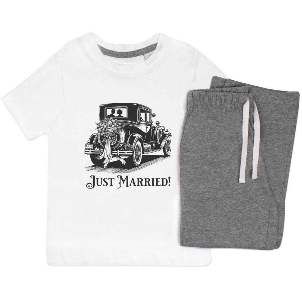 'Vintage Wedding Car' Kids Nightwear / Pyjama Set (KP053818) - Picture 7 of 10
