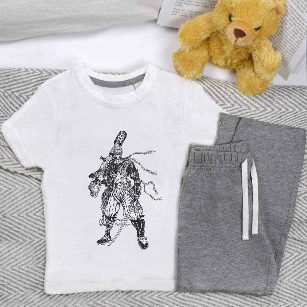 'Future Ninja' Kids Nightwear / Pyjama Set (KP008654) - Picture 8 of 10