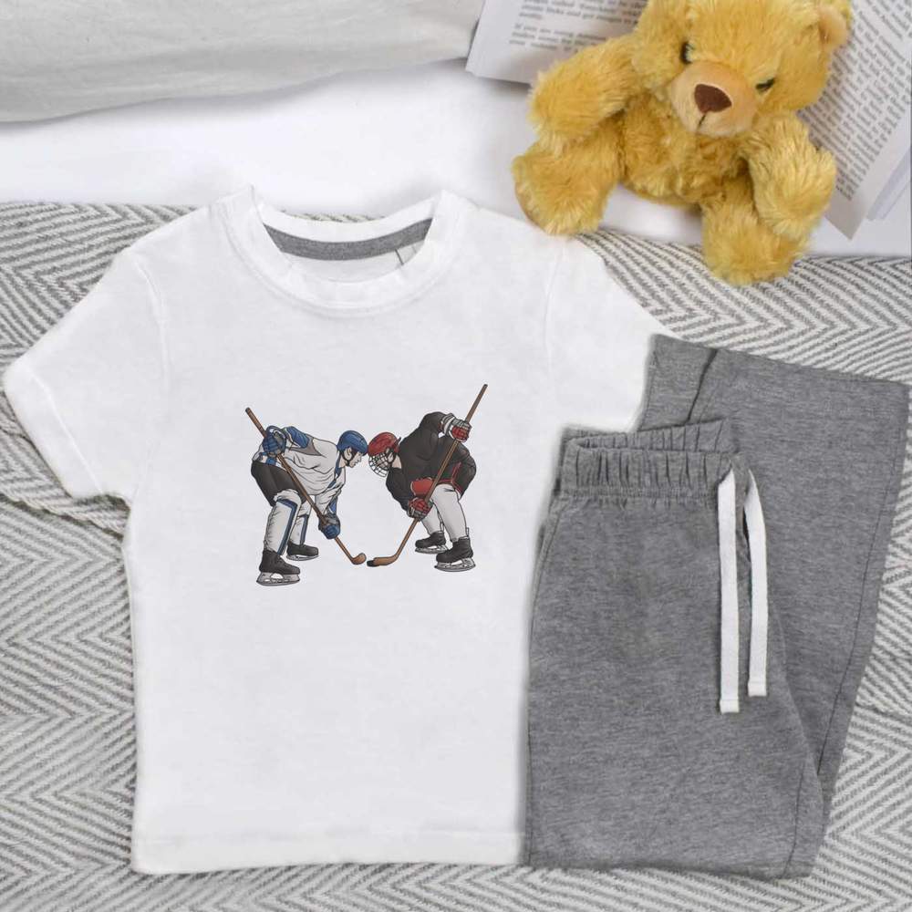 'Ice Hockey Players' Kids Nightwear / Pyjama Set (KP034387) - Picture 8 of 10