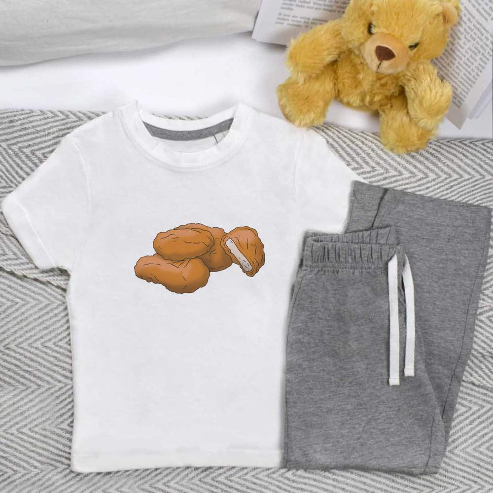'Chicken Nuggets' Kids Nightwear / Pyjama Set (KP037898) - Picture 8 of 10