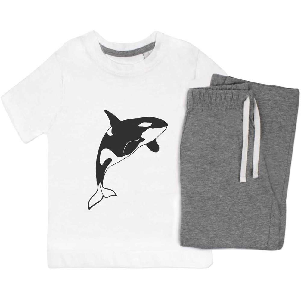 'Killer Whale' Kids Nightwear / Pyjama Set (KP003357) - Picture 9 of 10
