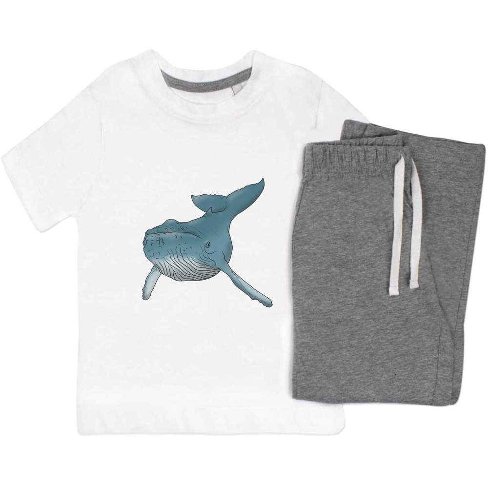 'Humpback Whale' Kids Nightwear / Pyjama Set (KP034849) - Picture 9 of 10