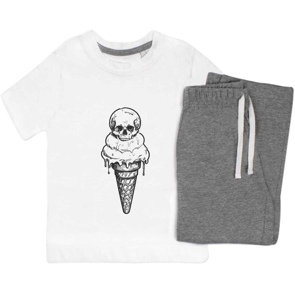 'Skull Icecream' Kids Nightwear / Pyjama Set (KP046559) - Picture 9 of 10