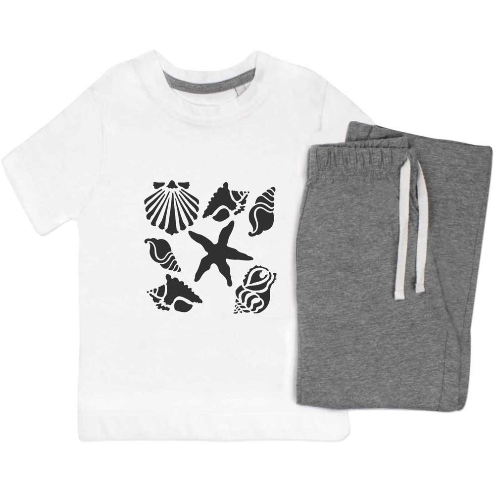 'Sea Shells & Starfish' Kids Nightwear / Pyjama Set (KP048660) - Picture 9 of 10