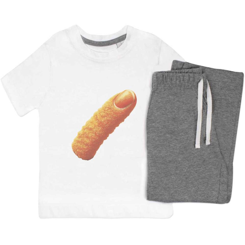 'Funny Fish Finger' Kids Nightwear / Pyjama Set (KP051901) - Picture 9 of 10
