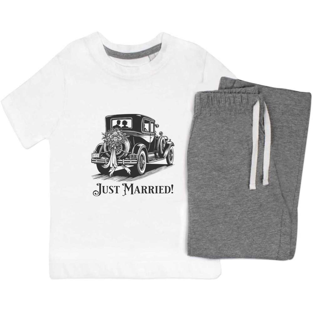 'Vintage Wedding Car' Kids Nightwear / Pyjama Set (KP053818) - Picture 9 of 10