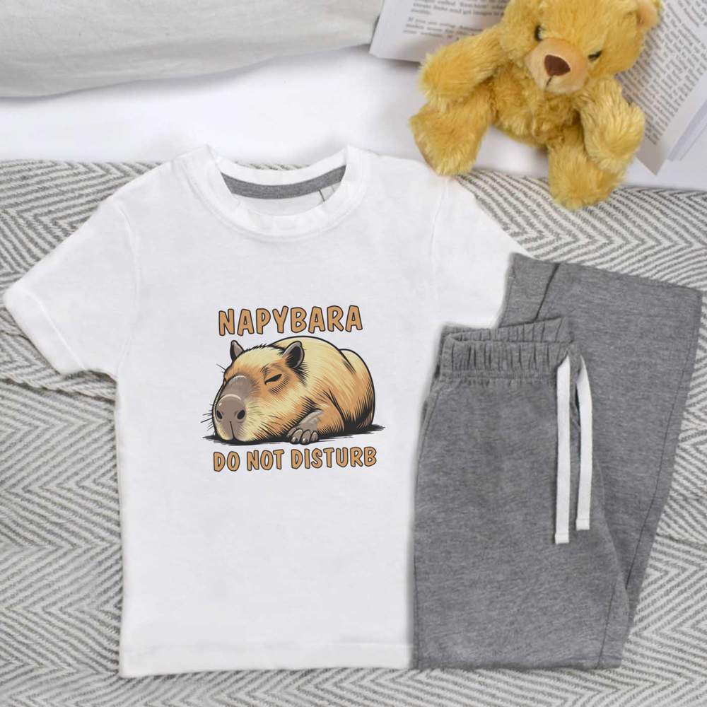 'Capybara Nap' Kids Nightwear / Pyjama Set (KP048823) - Picture 10 of 10