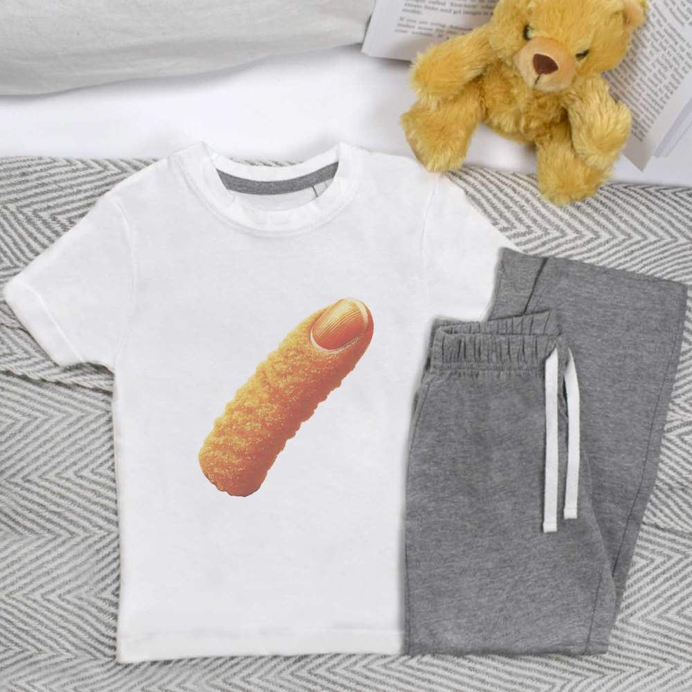 'Funny Fish Finger' Kids Nightwear / Pyjama Set (KP051901) - Picture 10 of 10