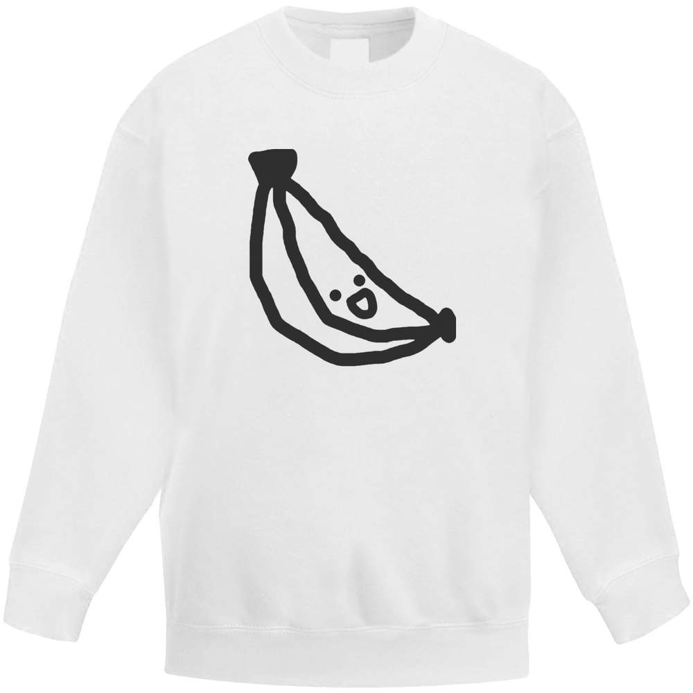 'Kawaii Banana' Kid's Sweatshirt / Jumper (12-13 Years) (KW00041993)