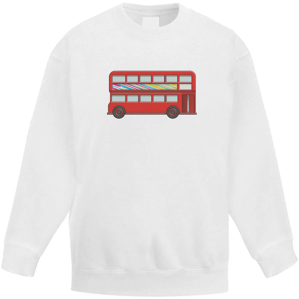 'London Bus' Kid's Sweatshirt / Sweater / Jumper (KW024800) - Picture 11 of 14