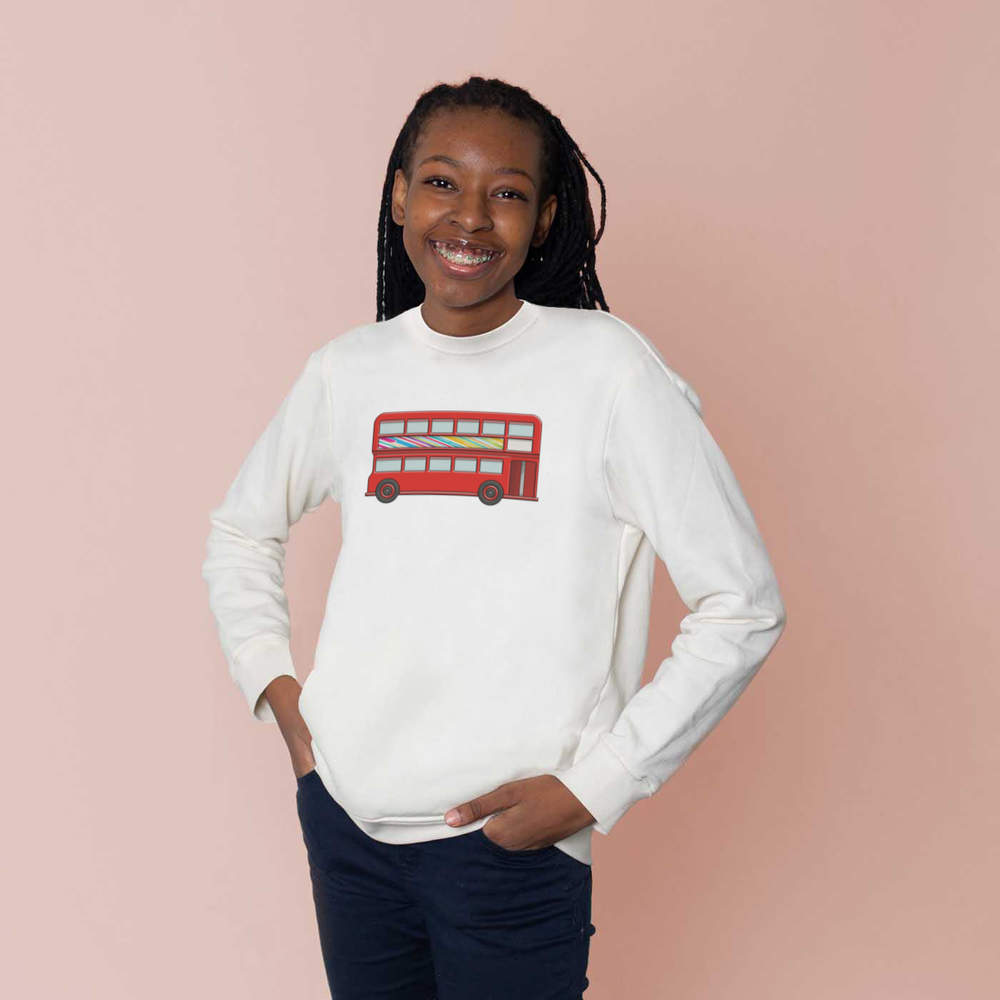 'London Bus' Kid's Sweatshirt / Sweater / Jumper (KW024800) - Picture 12 of 14