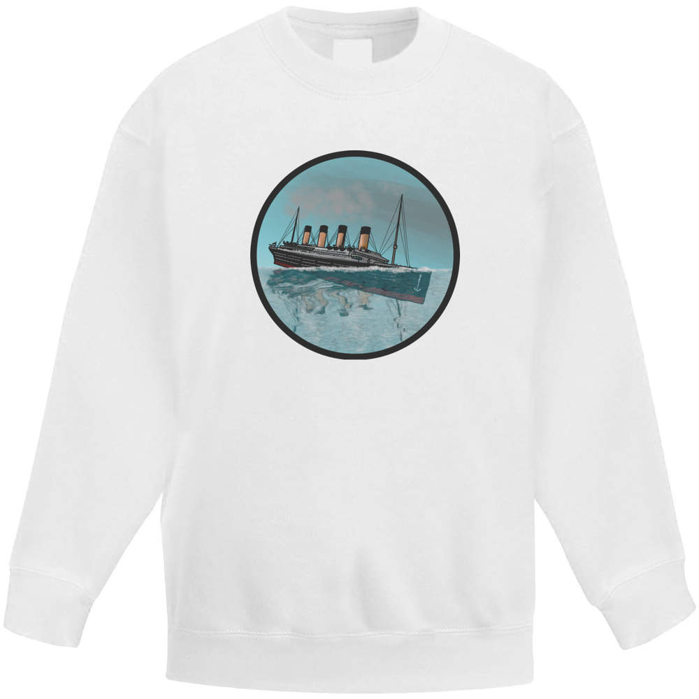 'Sinking Titanic Motif' Kid's Sweatshirt / Sweater / Jumper (KW028397) - Picture 11 of 14