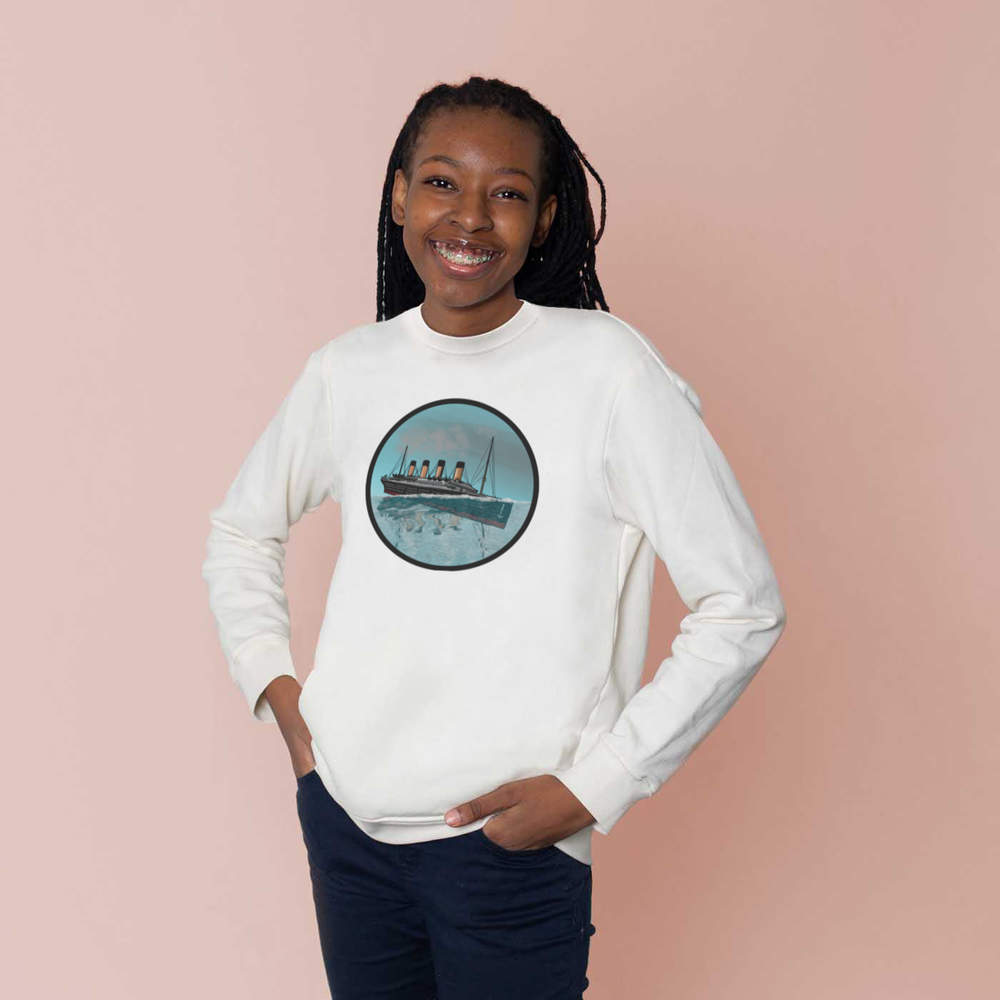 'Sinking Titanic Motif' Kid's Sweatshirt / Sweater / Jumper (KW028397) - Picture 12 of 14